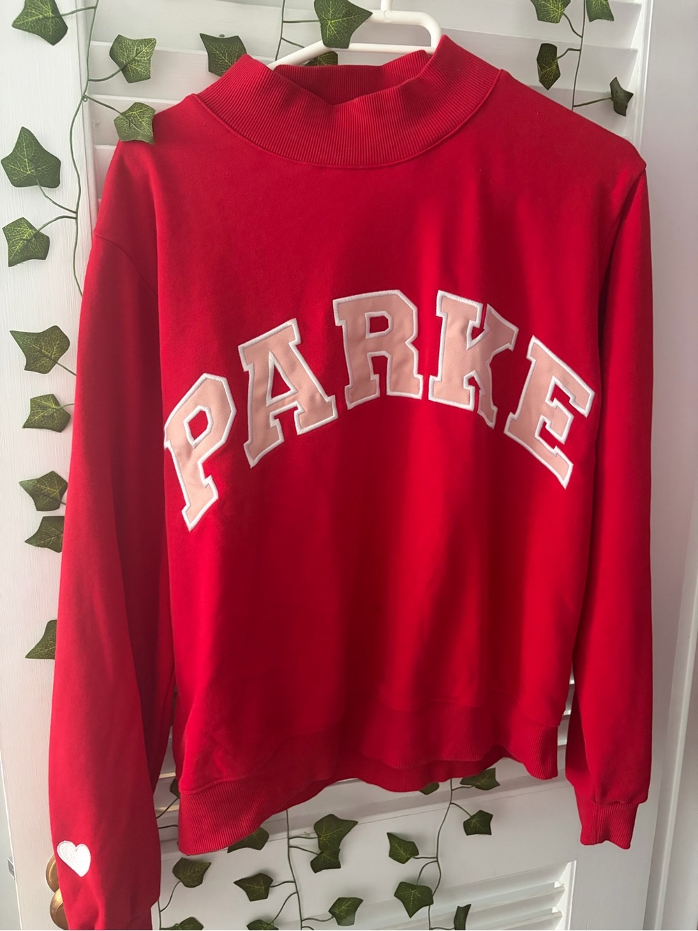PARKE Red Valentine’s Mockneck